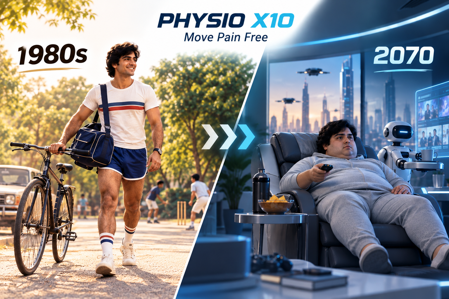 Movement Awareness: Lifestyle from 1980 to 2070